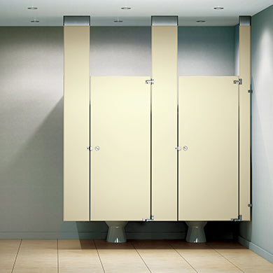 Global Partitions Solid Plastic Toilet Partition - Prestige Distribution