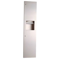 Gamco TW-9 Recessed Coverall Combination Towel Dispenser and Waste Receptacle