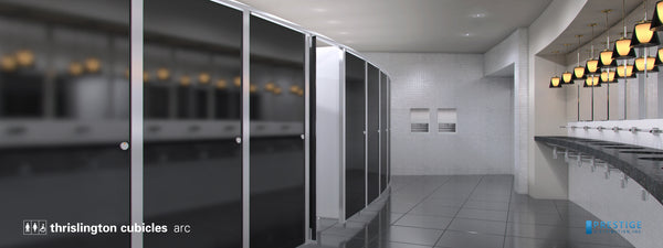 Thrislington Toilet Cubicle - Arc - Prestige Distribution