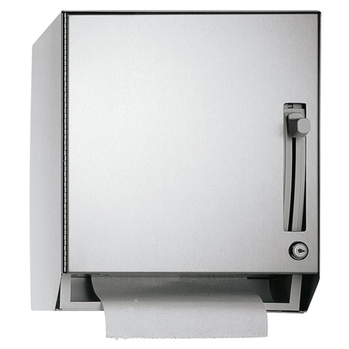 ASI 8522 Traditional Roll Paper Towel Dispenser Surface Mounted - Satin - Prestige Distribution