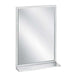 Bradley 7805 Series 48" Angle Frame Mirror with Shelf - One Hanger - Prestige Distribution